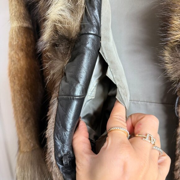 Authentic Mink Fur Long Coat - Picture 5 of 5